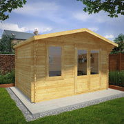 4m x 3m Retreat Log Cabin - 44mm - Rogey