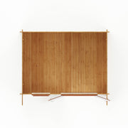 4m x 3m Retreat Log Cabin - 44mm (UPVC Windows & Door) - Oak - Rogey