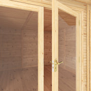 4m x 3m(D) Insulated Garden Room with Side Shed - Rogey