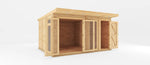 4m x 3m(D) Insulated Garden Room with Side Shed - Rogey