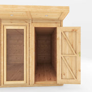 4m x 3m(D) Insulated Garden Room with Side Shed - Rogey