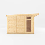 4m x 3m(D) Insulated Garden Room with Side Shed - Rogey