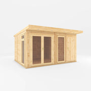 4m x 3m(D) Insulated Garden Room with Side Shed - Rogey