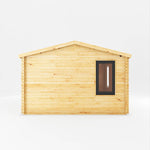 4m x 4m Home Office Elite - 44mm (UPVC Windows & Door) - Grey - Rogey