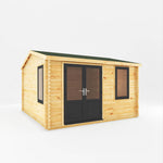 4m x 4m Home Office Elite - 44mm (UPVC Windows & Door) - Grey - Rogey