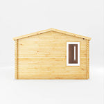 4m x 4m Home Office Elite - 44mm (UPVC Windows & Door) - White - Rogey