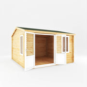 4m x 4m Home Office Elite - 44mm (UPVC Windows & Door) - White - Rogey