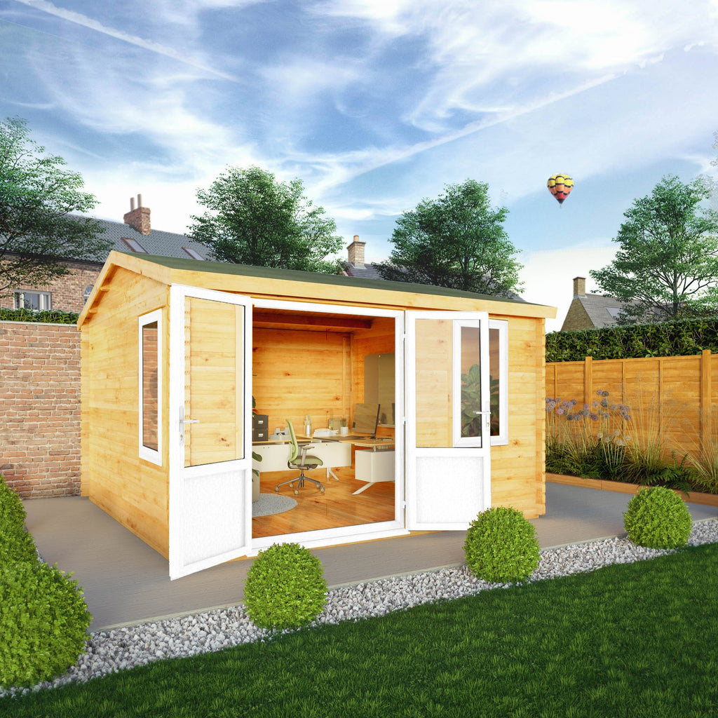 4m Window Home 4m x 4m Home Office Elite - 44mm (UPVC Windows & Door) - White