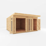 4m x 4m(D) Insulated Garden Room with Side Shed - Rogey