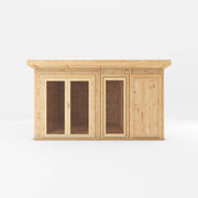 4m x 4m(D) Insulated Garden Room with Side Shed - Rogey