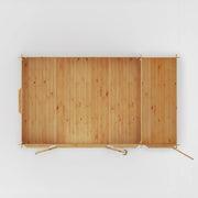 5.1m x 3m Reverse Apex Log Cabin With Side Shed - 19mm