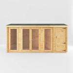 5.1m x 3m Home Office Studio With Side Shed - 28mm - Rogey