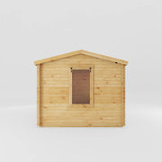 5.1m x 3m Reverse Apex Log Cabin With Side Shed - 19mm - Rogey