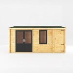 5.1m x 4m Home Office Elite - 44mm (UPVC Windows & Door) - Grey - Rogey