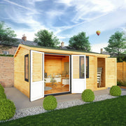 5.1m x 4m Home Office Elite - 44mm (UPVC Windows & Door) - Grey - Rogey