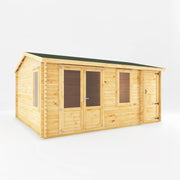 5.1m x 4m Home Office Elite With Side Shed - 34mm - Rogey