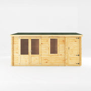 5.1m x 4m Home Office Elite With Side Shed - 34mm - Rogey