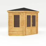 5m x 3m Corner Lodge Log Cabin - 34mm - Rogey