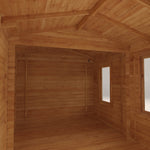 5m x 3m Corner Lodge Log Cabin - 34mm - Rogey