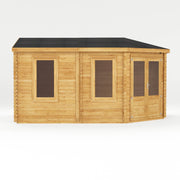 5m x 3m Corner Lodge Log Cabin - 34mm - Rogey