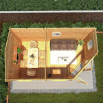 5m x 3m Corner Lodge Log Cabin - 34mm - Rogey