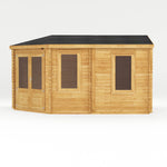 5m x 3m Corner Lodge Log Cabin - 34mm - Rogey