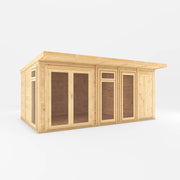 5m x 3m(D) Insulated Garden Room with Side Shed - Rogey