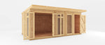 5m x 3m(D) Insulated Garden Room with Side Shed - Rogey
