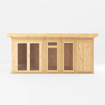 5m x 3m(D) Insulated Garden Room with Side Shed - Rogey