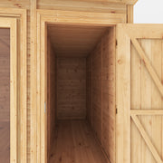 5m x 3m(D) Insulated Garden Room with Side Shed - Rogey