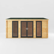 5m x 4m Home Office Studio - 44mm (UPVC Windows & Door) - Grey - Rogey