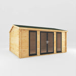 5m x 4m Home Office Studio - 44mm (UPVC Windows & Door) - Grey - Rogey