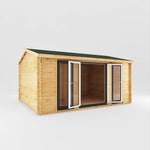 5m x 4m Home Office Studio - 44mm (UPVC Windows & Door) - Grey - Rogey