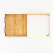 6m x 3m Studio Pent Log Cabin With Patio Area - 44mm (UPVC Windows & Door) - White - Rogey