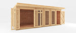 6m x 3m(D) Insulated Garden Room with Side Shed - Rogey