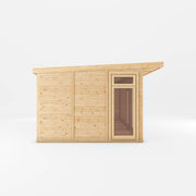 6m x 3m(D) Insulated Garden Room with Side Shed - Rogey