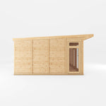 6m x 4m(D) Insulated Garden Room with Side Shed - Rogey