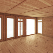 6m x 4m(D) Insulated Garden Room with Side Shed - Rogey