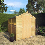 8 x 6 Overlap Apex - Single Door - Rogey