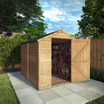 8 x 6 Overlap Apex - Single Door - Windowless - Rogey