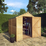 8 x 6 Overlap Apex - Single Door - Windowless - Rogey
