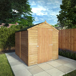 8 x 6 Overlap Apex - Single Door - Windowless - Rogey