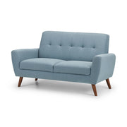 Monza 2 Seater Compact Retro Sofa - Blue