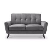 Monza 2 Seater Compact Retro Sofa - Grey