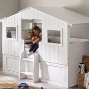 Acorn Treehouse Midsleeper & Storage Unit - White - Rogey
