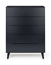 Alicia 5 Drawer Chest - Anthracite - Rogey