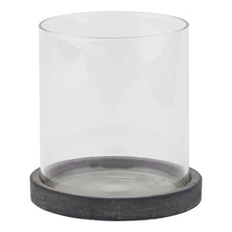 Amalfi Grey Hurricane Lantern - Rogey