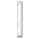 Antique White Frame Narrow Wall Mirror - Rogey
