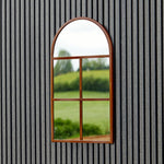 Archway Outdoor Mirror Natural Rust H90cm W50cm - Rogey