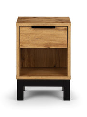 Bali 1 Drawer Bedside - Light Oak - Rogey